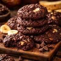 Double Chocolate Banana Cookies