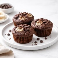 Double Chocolate Banana Muffins