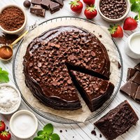 Double Chocolate Cake Eggless