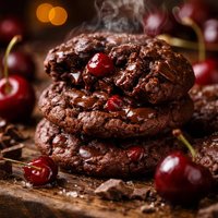 Double Chocolate Cherry Cookies