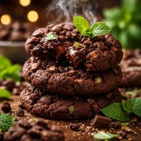 Double Chocolate Cookies Mint Chocolate Variation