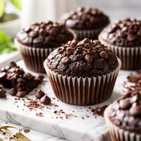 Double Chocolate Muffins Low Fat