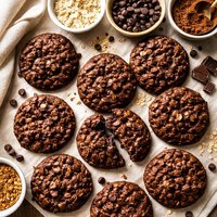 Double Chocolate Oatmeal Cookies