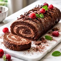 Double Chocolate Roll Flourless