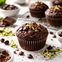 Double Chocolate Zucchini Muffins