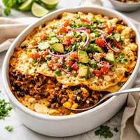 Double Corn Tortilla Casserole