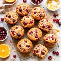 Double Cranberry Muffins