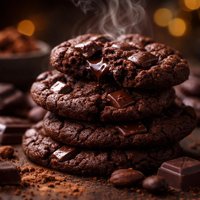 Double Dark Chocolate Cookies