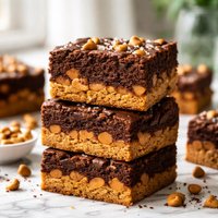 Double Decker Butterscotch Brownies
