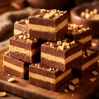 Double Decker Chocolate Peanut Butter Fudge