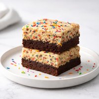 Double Decker Confetti Brownies