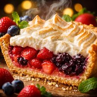 Double Fruit Cream Pie