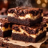 Double Fudge Cream Cheese Brownies