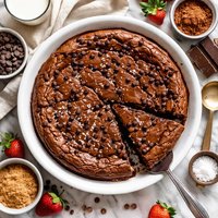 Double Fudge Pie No Crust