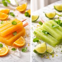 Double Orange or Lime Popsicles