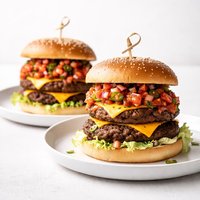 Double Salsa Burgers