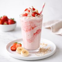 Double Strawberry Banana Shake
