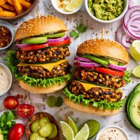 Double Vegetable Burgers for 2