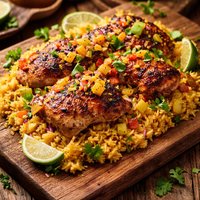 Dreaming of the Islands Chicken and Rice