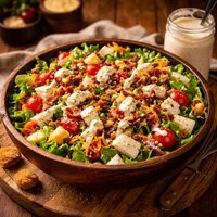 Dressed Up Salad with Secret Dressing