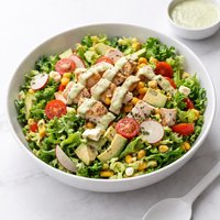 Dressing in the Bowl Supper Salad