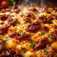 Dried Beef and Cheese Bake