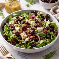 Dried Cherry and Goat Cheese Salad with Dijon Vinaigrette
