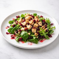 Dried Cranberry Vinaigrette Salad with Diced Chicken Chunks