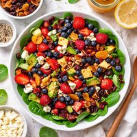 Dried Fruit Salad with Honey-Lemon Dressing