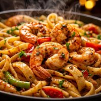 Drunken Shrimp or Chicken or Crawfish Pasta
