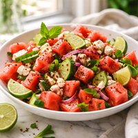 Drunken Watermelon Salad