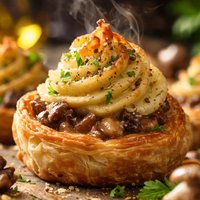 Duchesse Mashed Potato Mushroom Puff