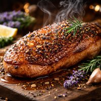 Duck Glazed with Honey and Lavender or Herbes De Provence