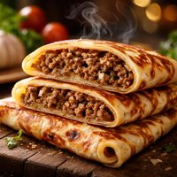 Dutch Meat Filled Pancakes Gevulde Pannekoek