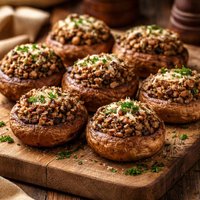 Duxelles Stuffed Mushrooms