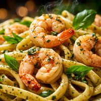 E Z Shrimp and Basiled Pasta