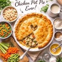 Easiest Homemade Chicken or Turkey Pot Pie Ever
