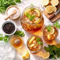 Easiest Sweetened Ice Tea
