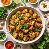 East Indian Inspired Potatoes with Mint
