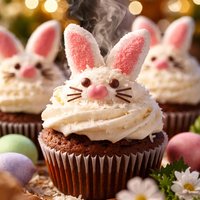 Easter Bunny Cupcakes