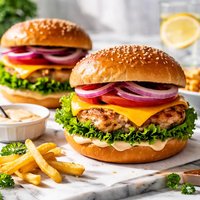 Easy and Juicy Chicken Burgers
