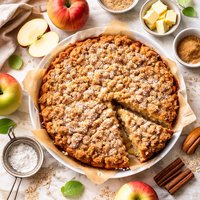 Easy and Tasty Apple Cake with Crumb Topping