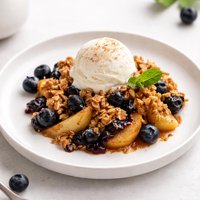 Easy Apple Blueberry Crisp