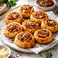 Easy Asiago and Pepperoni Pinwheels