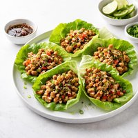 Easy Asian Chicken Lettuce Wraps