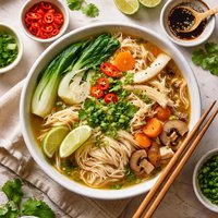 Easy Asian Chicken Noodle Soup