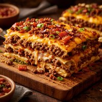 Easy Bacon Cheeseburger Lasagna