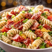 Easy Bacon Ranch Pasta Salad