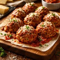 Easy Baked Parmesan Meatballs