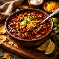 Easy Beef and Bean Chili
